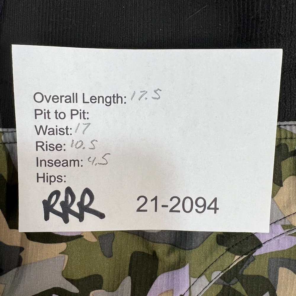 Title Nine Olive Green Camouflage Floral Skort with Lavender Accents - Picture 5 of 5